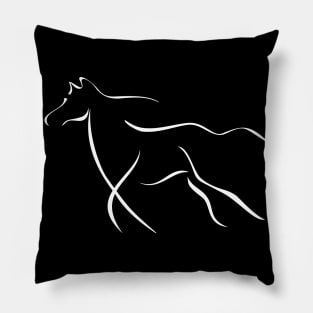 Horse Sport Discreet Drawing Birthday Gift Shirt Pillow