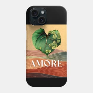 Love Nature No. 5: Valentine's Day Amore on a Dark Background Phone Case