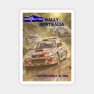 1998 Rally Australia, World Rally Tour Racing Poster Magnet