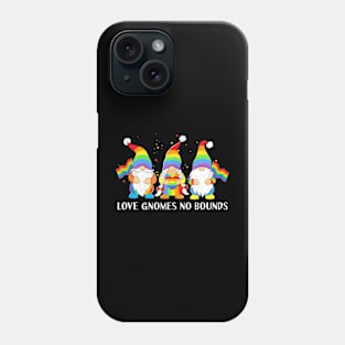 Love Gnomes No Bounds LGBT Community Gay Pride Month Phone Case