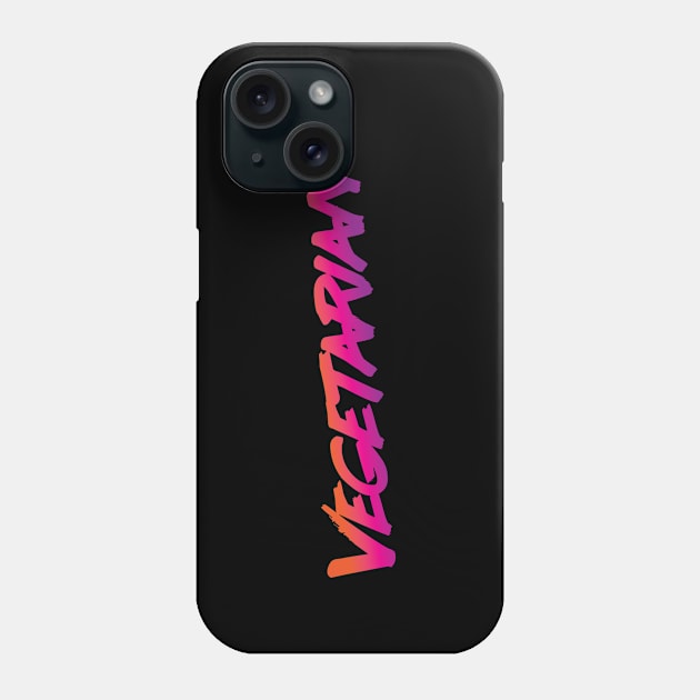 80s Vegetarian Shirt Phone Case by glutenfreegear