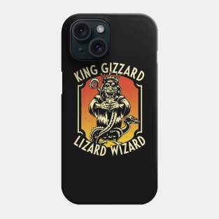 King Gizzard & the Lizard Wizard are an Australian rock band formed in 2010 in Melbourne, Victoria. The band's current lineup consists of Stu Mackenzie, Ambrose Kenny-Smith, Cook Craig, Joey Walker, Lucas Harwood, and Michael Cavanagh. Phone Case