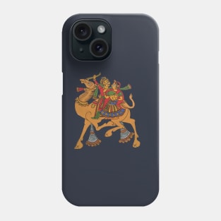 Summer Camel art print in indian folk art style ( Phad art ) Phone Case