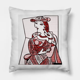 portrait cubism Pillow