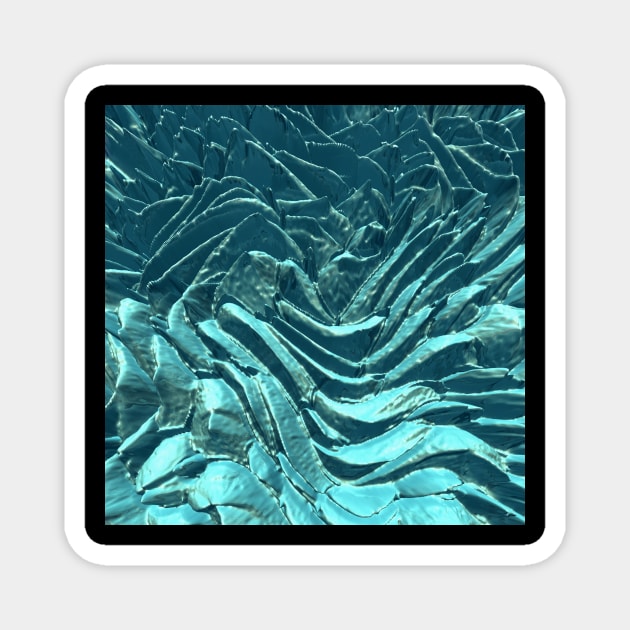 Turquoise Abstract Magnet by perkinsdesigns