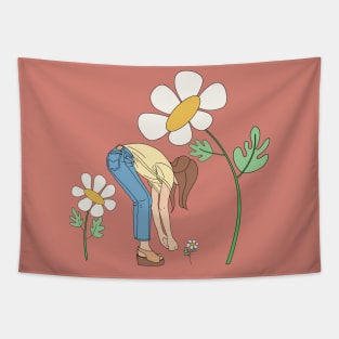 Picking Daisies Tapestry