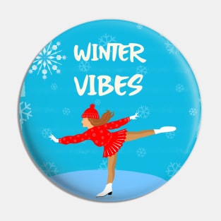 ICE Skate Winter Sports Pin