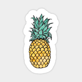 Yellow Mandala Pineapple Magnet