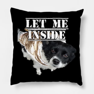 Let me inside - winter joke Pillow