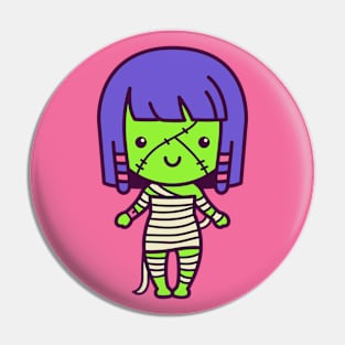 Cute Kawaii Mummy Girl Cartoon Pin