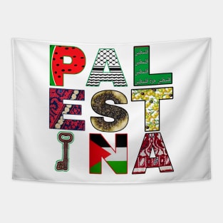 PALESTINA - Palestine Symbols - Front Tapestry