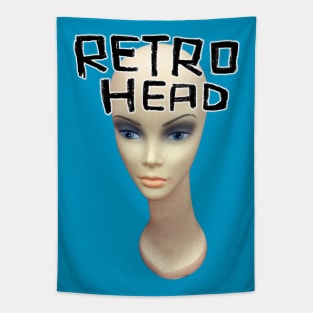 Retro Head Doll Head for Vintage Lover Tapestry