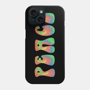 Tie Dye Peace Word Phone Case