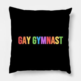 GAY GYMNAST (Pastel Rainbow) Pillow