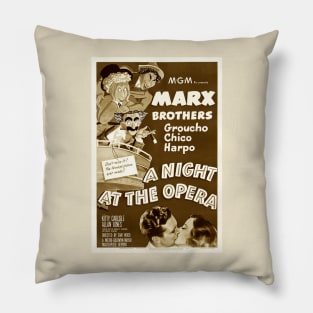 A Night At The Opera (Sepia) Pillow