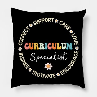 Cute Curriculum Specialist Squad Appreciation Back To School Pillow