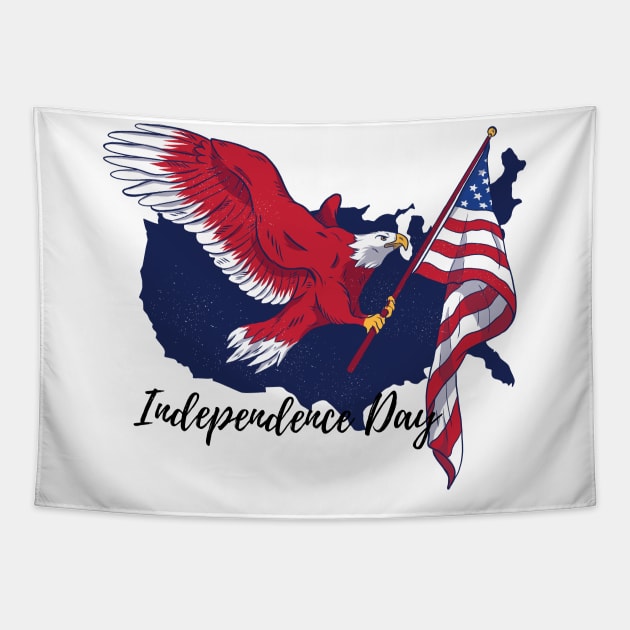 Independence Day gift Tapestry by PowerShopDesign