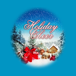 Holiday Cheer snowy scene T-Shirt