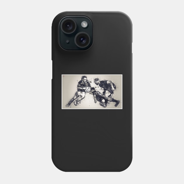 Rugby Action - Painting Phone Case by ArtShare