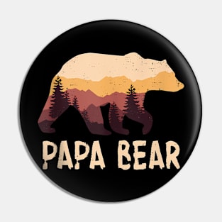 Papa Bear Father'S Day Pin