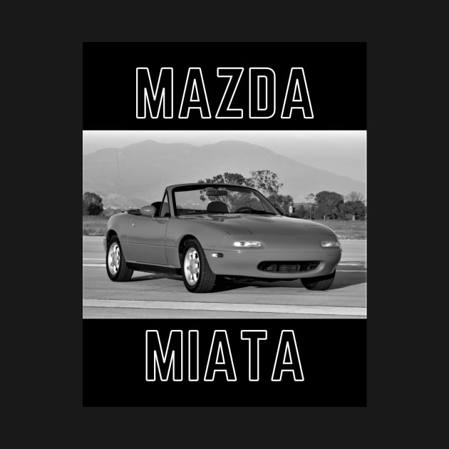 1990 Mazda Miata - Black And White Design by Trevor1984