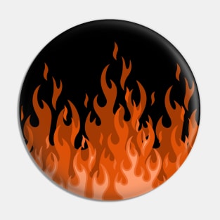 not really red Flames Pin