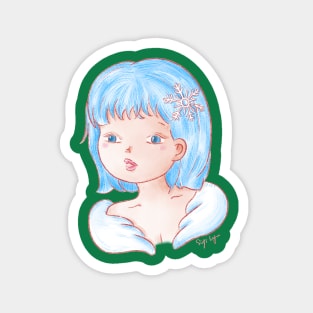 Angel snowy Magnet