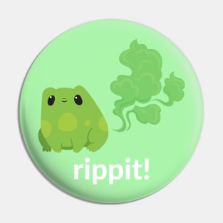 Rippit! A farting frog design Pin