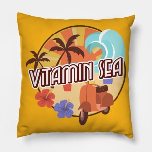 Vitamin Sea Retro Beach Pillow
