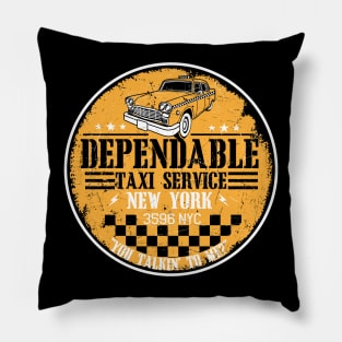 Dependable Taxi Service Pillow