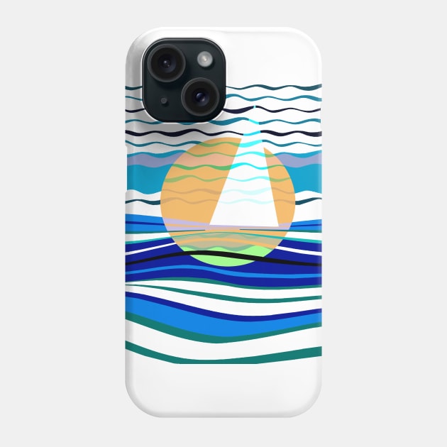 Sailing Geometry Phone Case by Sailfaster Designs