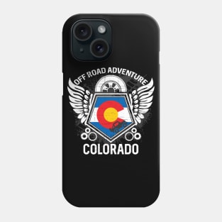 Colorado State Flag Off Road T-Shirt 4x4 Mudding Grunge Phone Case