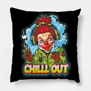 Hip Hop Clown Chill Out Artwork smoking Pillow