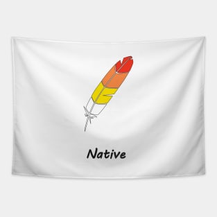Native American Eagle Feather Tapestry