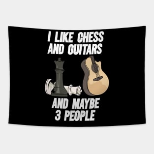 I Like Chess And Guitars Tapestry