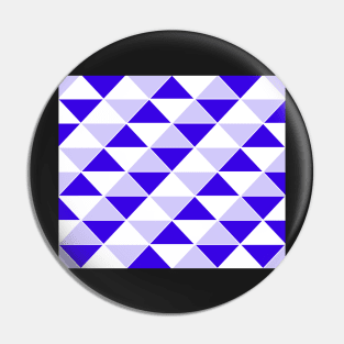 Abstract Triangles pattern - blue and white. Pin