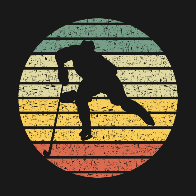 Vintage Icehockey Silhouette by Creastorm