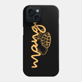 mango - Thai mango yellow orange - with sketch Phone Case