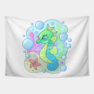 cute little seahorse Tapestry