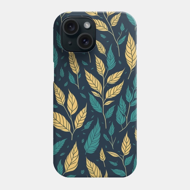 Infinite vintage summer leaves Phone Case by Turtokart