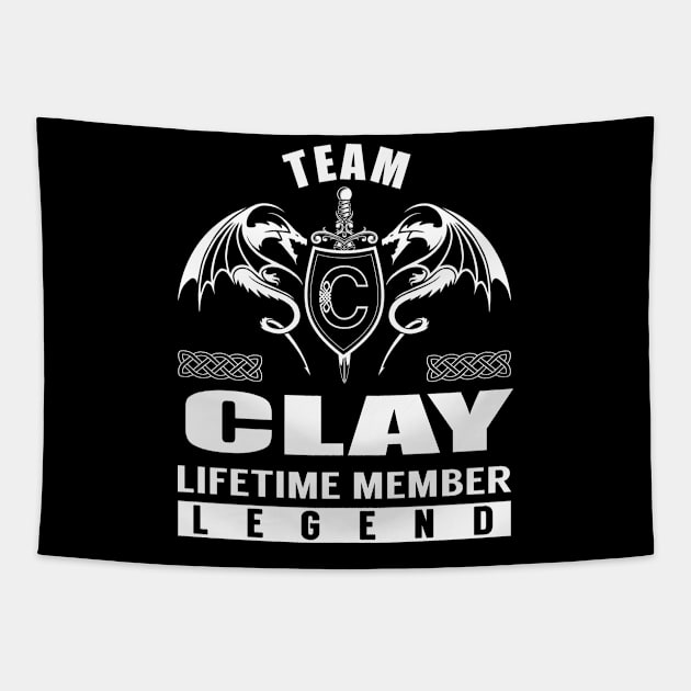 Team CLAY Lifetime Member Legend Tapestry by Lizeth