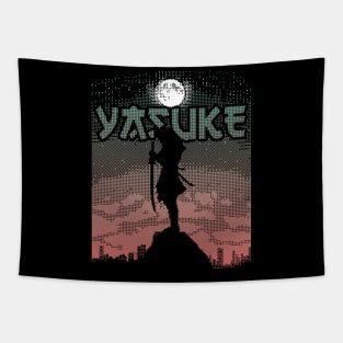 8 bit samurai art Tapestry