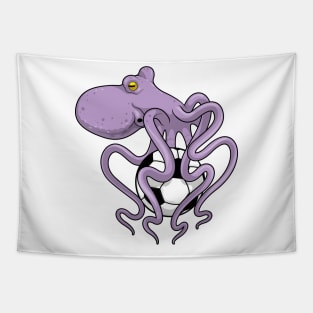 Octopus Soccer player Soccer Tapestry