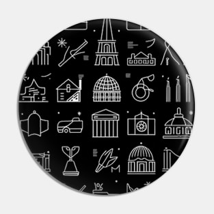 TRAVEL AND TOURISM ICONS Pin