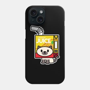 Orange Juice Cat Phone Case