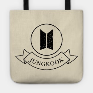 BTS Jungkook grunge retro logo Tote