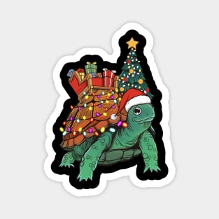 Christmas Turtle Magnet