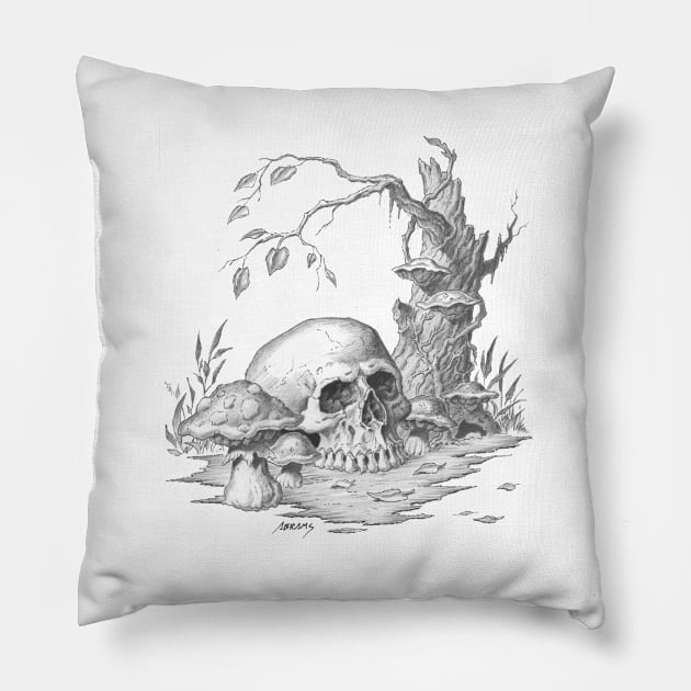 Autumn Skull Pillow by Paul_Abrams