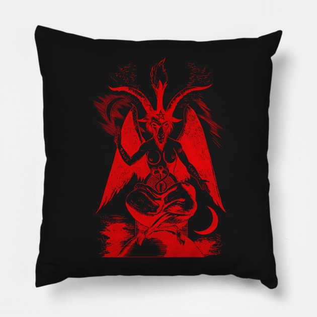 Baphomet Pillow by sevencrow