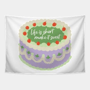 Life is Short Make it Sweet Old Dominion Lyric Cake Tapestry